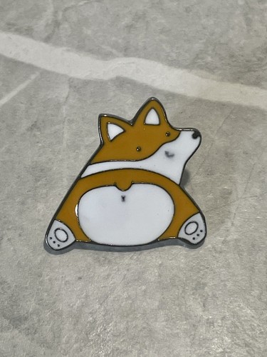 Spilla smaltata corgi - corgi, regalo