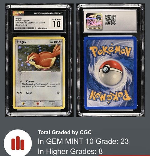 Cgc pidgey 112 rosso - cgc, 73/112