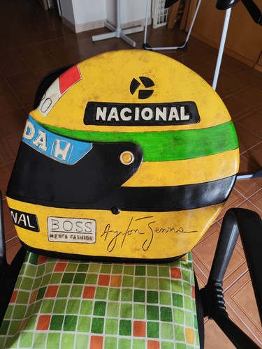 Casco ayrton senna - senna, 45cm