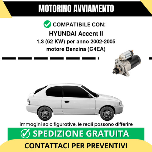 Motorino avviamento hyundai - motorino,