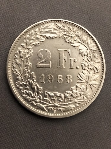 Moneta svizzera franchi 1968 - moneta,