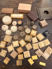 Lotto 50 basette in legno ed