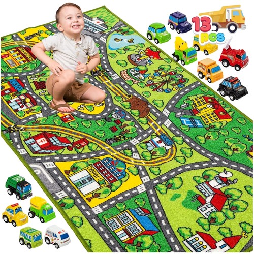 Tappetino gioco bambini auto
