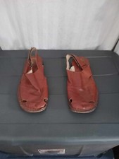 vero cuoio sandalo veloce da viaggio taglia 45 marrone (PNP6)