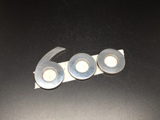 FIAT 600 LOGO SIGLA EMBLEMA FREGIO STEMMA SCRITTA TARGHETTA BADGE TARGA NOME