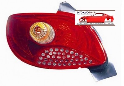 Fanale posteriore rosso per - fanale, sx