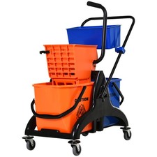 HOMCOM Carrello per Pulizie da