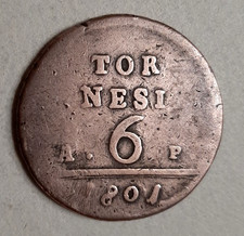 REGNO DI NAPOLI - FERDINANDO IV - 6 TORNESI 1801 - RARA
