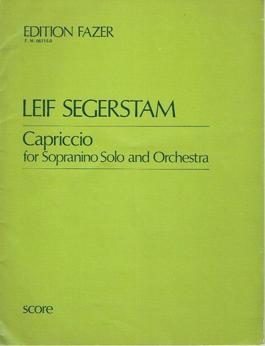 Leif segerstam capriccio per - leif,