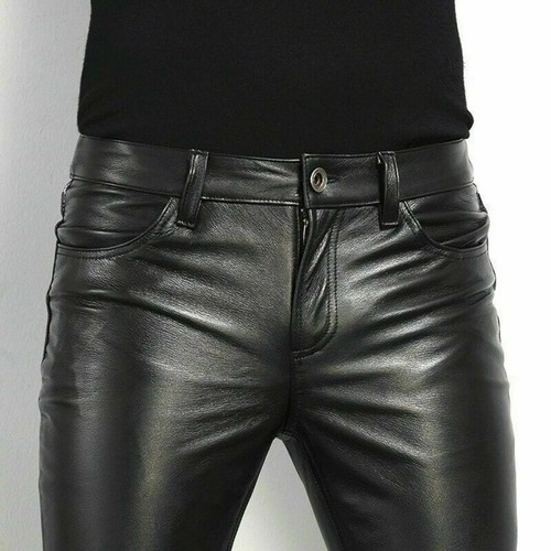 Pantalone uomo pelle aderente