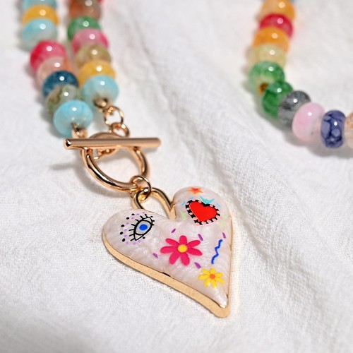Collana artigianale perline - artigianale,