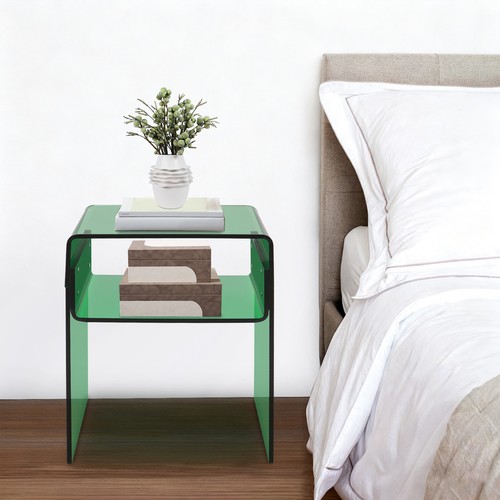 Tavolino acrilico verde - tavolino, 2