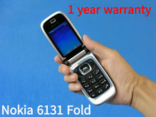 Cellulare originale Nokia 6131 pieghevole nero fotocamera mp3 sbloccato 1 anno di garanzia