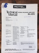 Rotel RA-870 Amplificatore