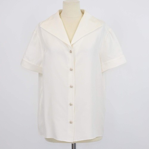Camicia chanel avorio - avorio, seta