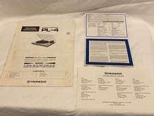 Vintage Pioneer PL-4Turntable