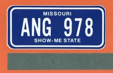 Adesivo Vintage Sticker Autocollant Aufkleber Auto Moto Tuning MISSOURI Targa