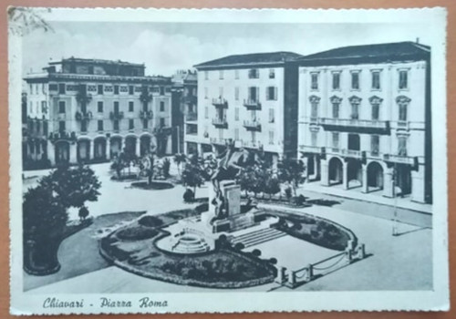 Cartolina chiavari piazza - cartolina,