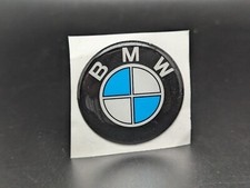 BMW Ø 40MM LOGO ADESIVO 3D SIGLA EMBLEMA FREGIO STEMMA SCRITTA BADGE TARGA NOME