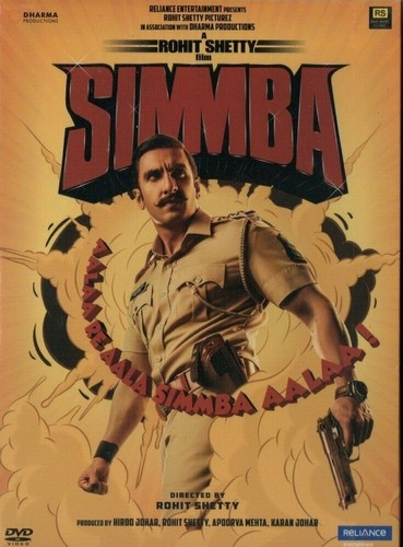 Simmba bollywood dvd - simmba,