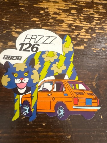 Fiat 126 frzzz adesivo - 126,