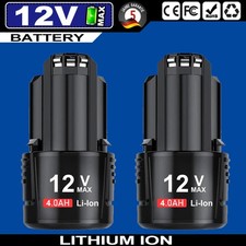 2 CONFEZIONI Batteria per Bosch Professional GBA 12V 10,8V GSR GSA BAT411 BAT412 4000mAh
