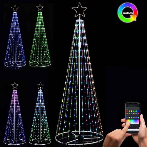 Albero natale luminoso 220 - luminoso, cm