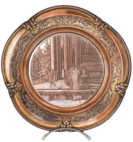Assiette figurative métal - figurative, en