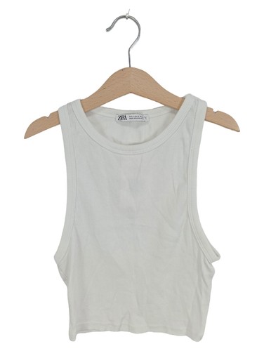 Zara top donna bianco basic - bianco,