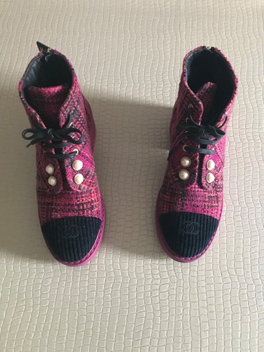 Chanel ankle boots - ankle, pink