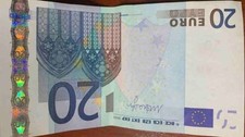 Banconote 20 euro draghi euro