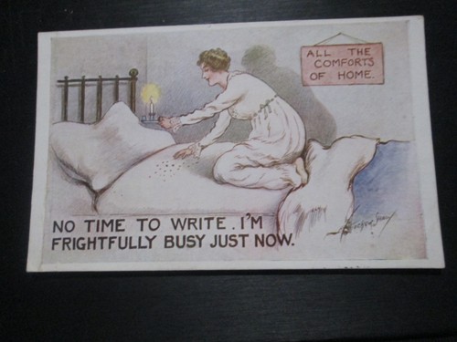 Comic postcard time - postcard,