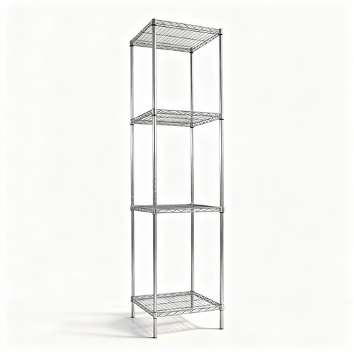 Scaffale metallo cromato - scaffale,