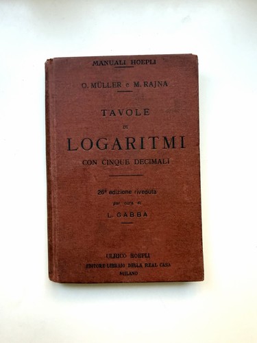 Müller tavole logaritmi - tavole, di