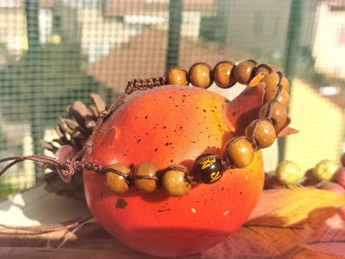 Bracciale tibetano legno - in,