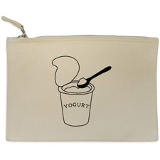 'Cup of Yogurt' Canvas Clutch