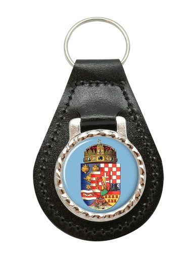 Fibbia pelle con stemma - pelle,