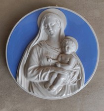 MADONNA ROBBIANA IN CERAMICA FIRMATA E NUMERATA - VEDI- 