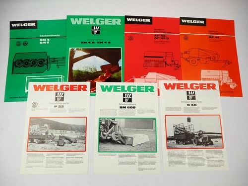 Depliant originale welger - 7x,