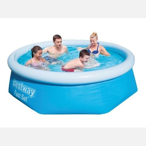 Piscina tonda fuori - piscina, terra