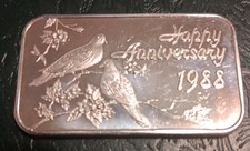 1 oz .999 lingotto argento