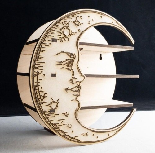 Mensola luna per cristalli oli - mensola,