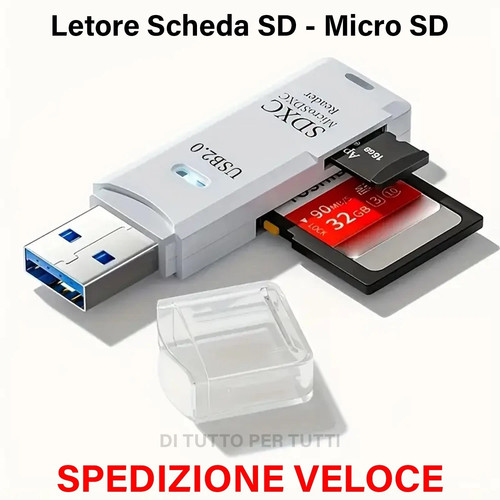 Lettore scheda memoria sd - scheda,