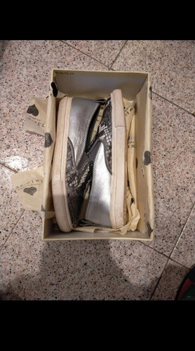Scarpe donna grigie usate - grigie;,