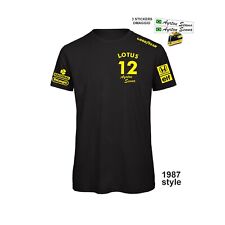 T-shirt replica Ayrton Senna 1987 vintage easy LOTUS F1 + stickers gratis