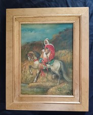 Dipinto Orientalista Cavaliere