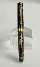 Rara penna stilografica Omas Lucens anni 30 in celluloide colorata