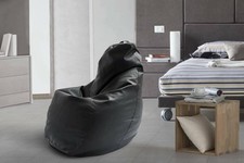 Pouf Annachiara Pouf a sacco Poltrona a sacco in ecopelle 100% Made in Italy
