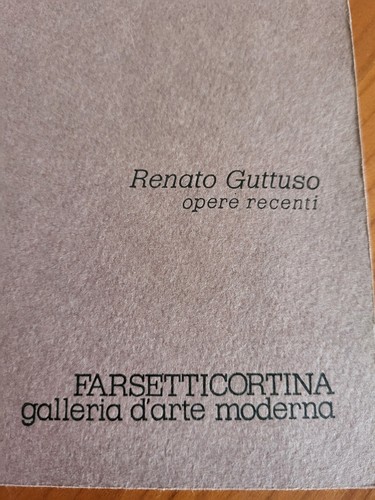 Renato guttuso opere - guttuso, recenti