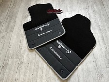 KIT TAPPETINI ANTERIORI VELLUTO INSERTO IN PELLE 500 ABARTH 595 TURISMO